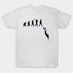 Funny Diver evolution diving fans gift T-Shirt